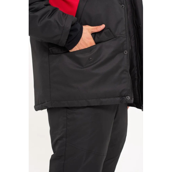 Костюм-поплавок OneRus Фишер -45°С (тк. Кошачий глаз) черный/красный