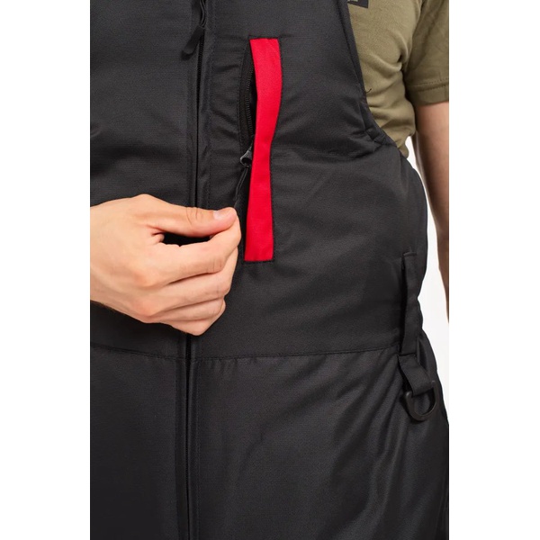 Костюм-поплавок OneRus Фишер -45°С (тк. Кошачий глаз) черный/красный