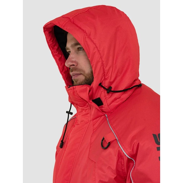 Костюм-поплавок OneRus Фишер -45°С (тк. Кошачий глаз) красный/черный