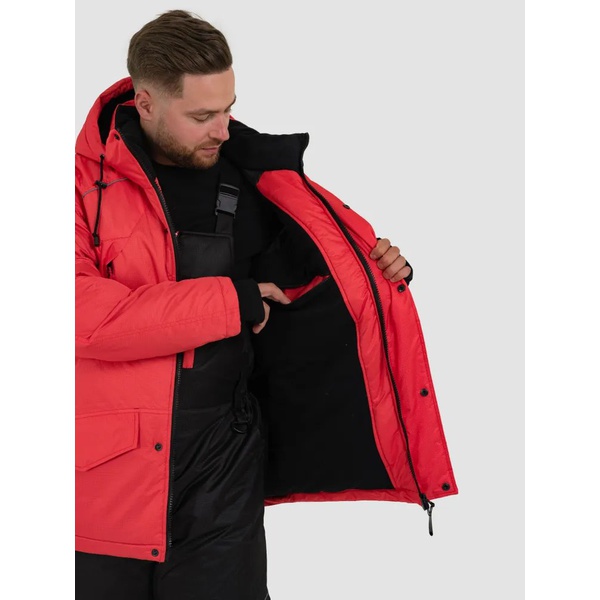 Костюм-поплавок OneRus Фишер -45°С (тк. Кошачий глаз) красный/черный