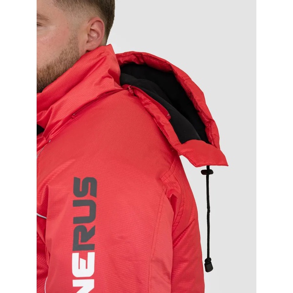 Костюм-поплавок OneRus Фишер -45°С (тк. Кошачий глаз) красный/черный