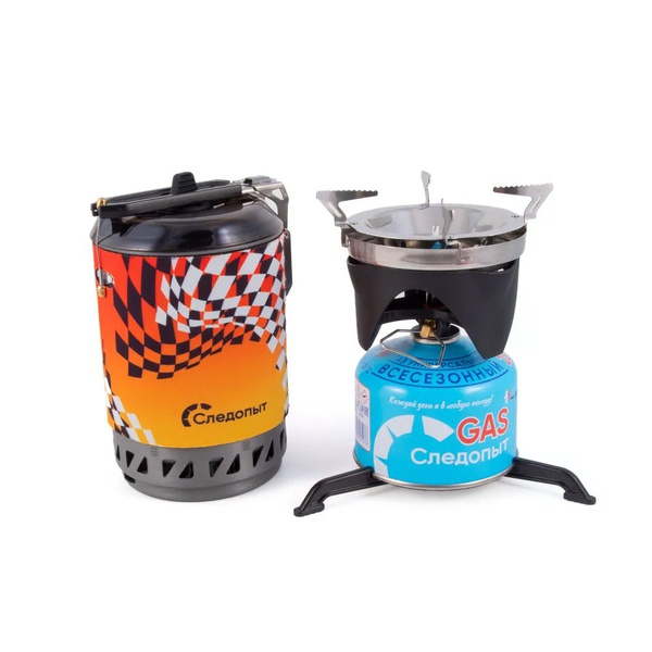 Газовая система приготовления пищи Следопыт Forza Turbo Boil Mini (с переходником для посуды)