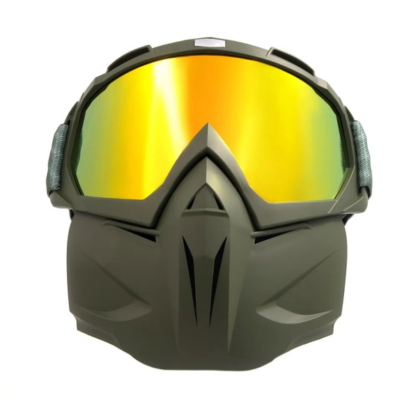 Маска мотоциклетная/снегоходная Следопыт M6 линза chrome chamelion