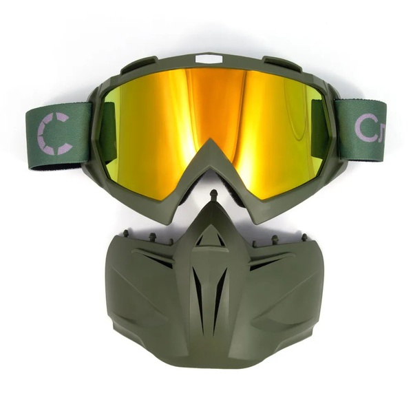 Маска мотоциклетная/снегоходная Следопыт M6 линза chrome chamelion