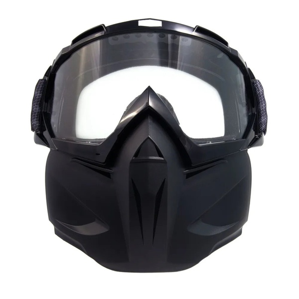 Маска мотоциклетная/снегоходная Следопыт M6 линза transparent