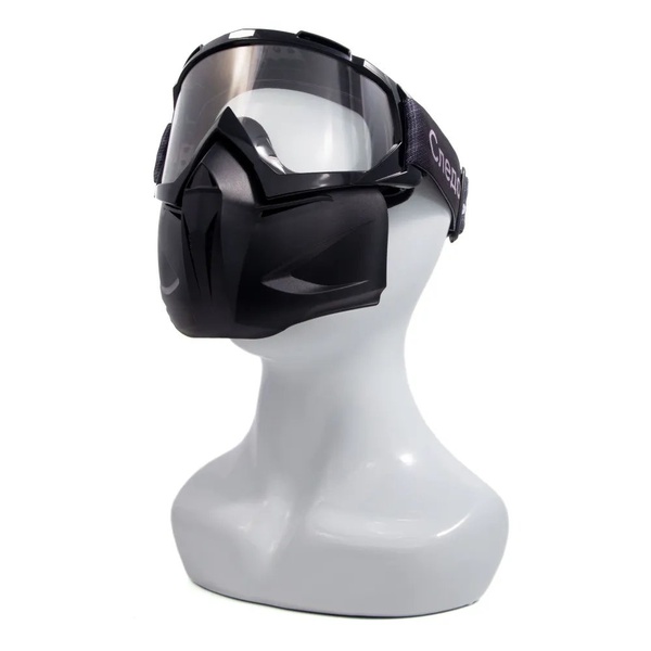 Маска мотоциклетная/снегоходная Следопыт M6 линза transparent
