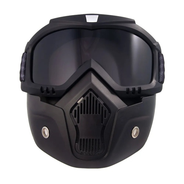 Маска мотоциклетная/снегоходная Следопыт M7 линза grey