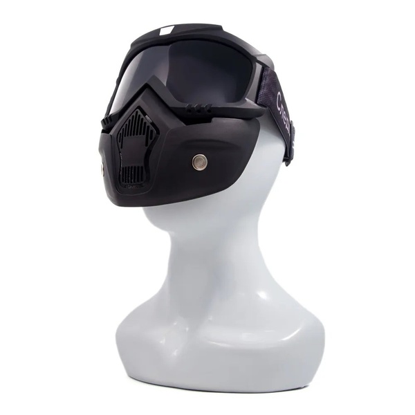 Маска мотоциклетная/снегоходная Следопыт M7 линза grey