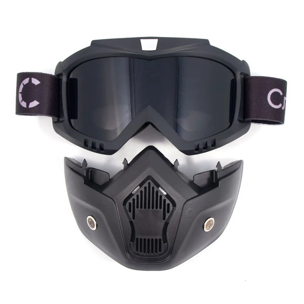 Маска мотоциклетная/снегоходная Следопыт M7 линза grey