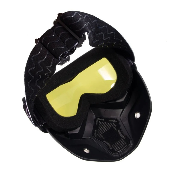 Маска мотоциклетная/снегоходная Следопыт M7 линза yellow