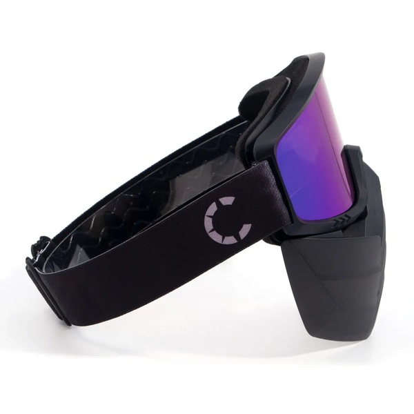 Маска мотоциклетная/снегоходная Следопыт M8 линза chrome multicolor