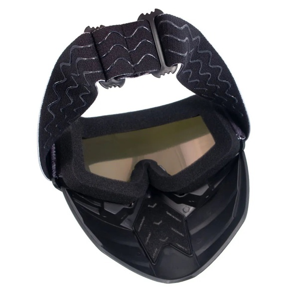 Маска мотоциклетная/снегоходная Следопыт M8 линза yellow chrome