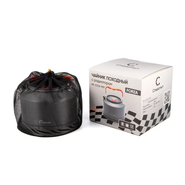 Чайник походный с радиатором Следопыт Forza (1.5 л, анодир. алюм.)