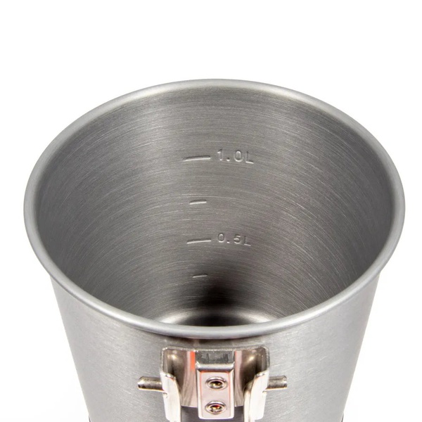 Кастрюля походная с радиатором Следопыт Forza (1 л, анодир. алюм.)