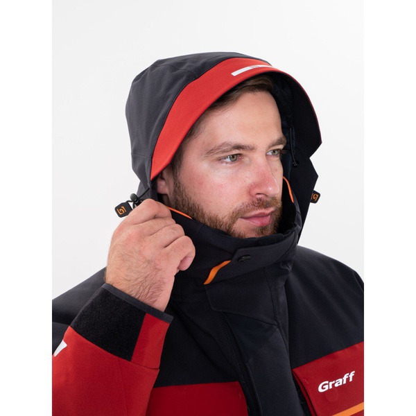 Костюм рыболовный Graff (до -50 ℃) красный/черный