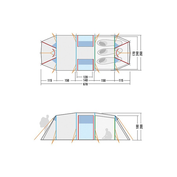 Палатка Tatonka Family Trek II