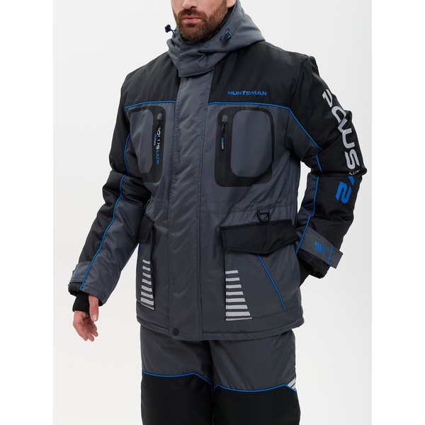 Костюм Huntsman Полюс Lux V-2 Серый/чёрный