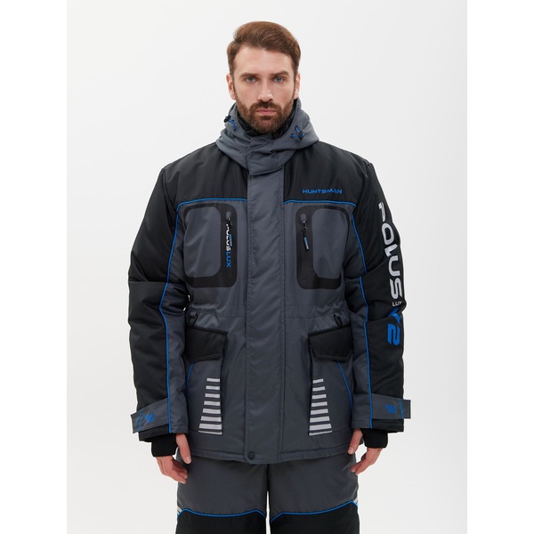 Костюм Huntsman Полюс Lux V-2 Серый/чёрный