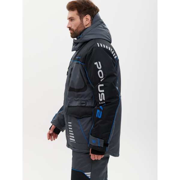 Костюм Huntsman Полюс Lux V-2 Серый/чёрный