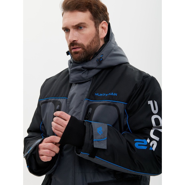 Костюм Huntsman Полюс Lux V-2 Серый/чёрный