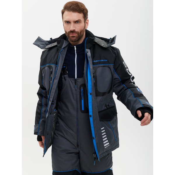 Костюм Huntsman Полюс Lux V-2 Серый/чёрный