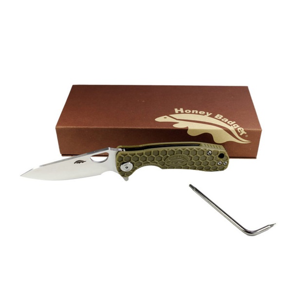 Нож Honey Badger Leaf M, D2 зелёный