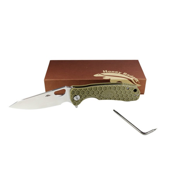 Нож Honey Badger Leaf L, D2 зелёный