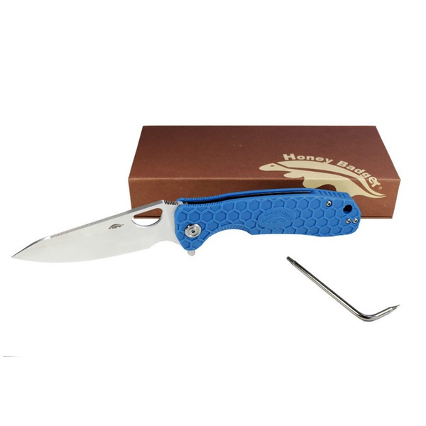 Нож Honey Badger Leaf L, D2 голубой
