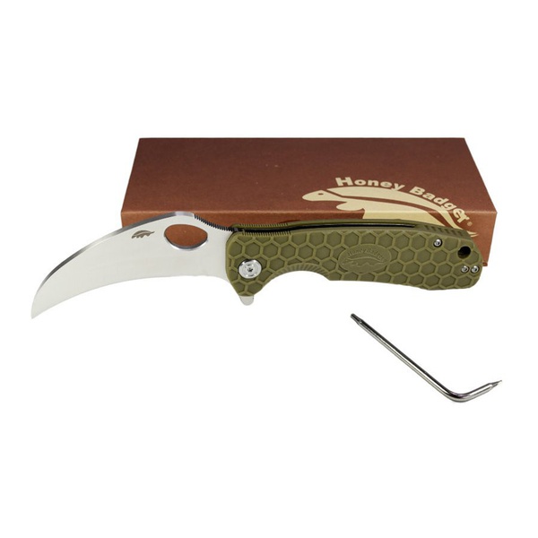 Нож Honey Badger Claw D2, M зелёный