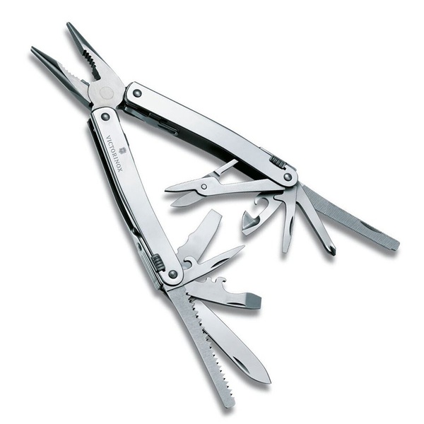 Мультитул Victorinox SwissTool Spirit X Plus кожаный чехол