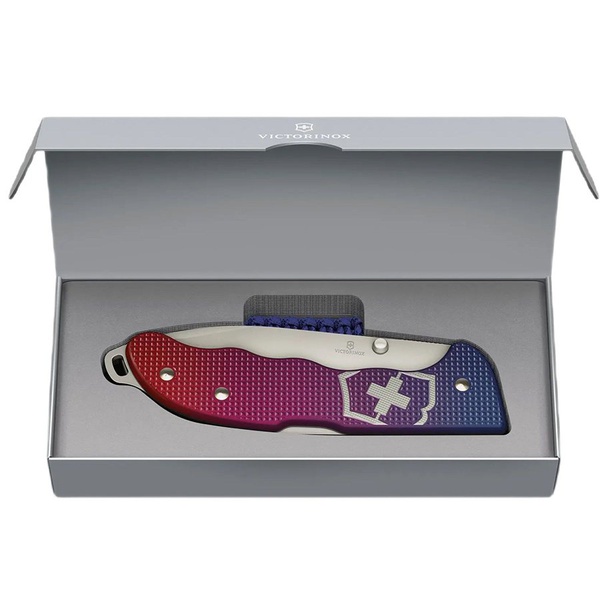 Нож Victorinox Evoke Alox, 136 мм, 4 функции синий/красный