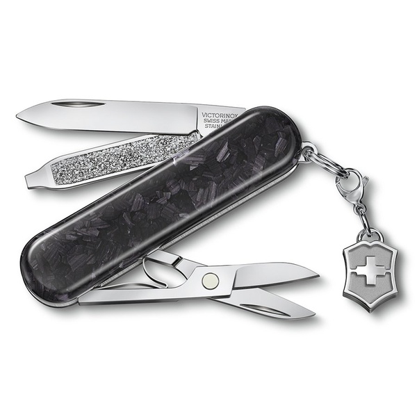 Нож-брелок Victorinox Classic Brilliant Carbon