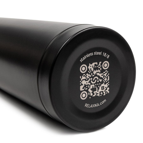 Термос Relaxika 101 Чёрный (без логотипа), 1 л