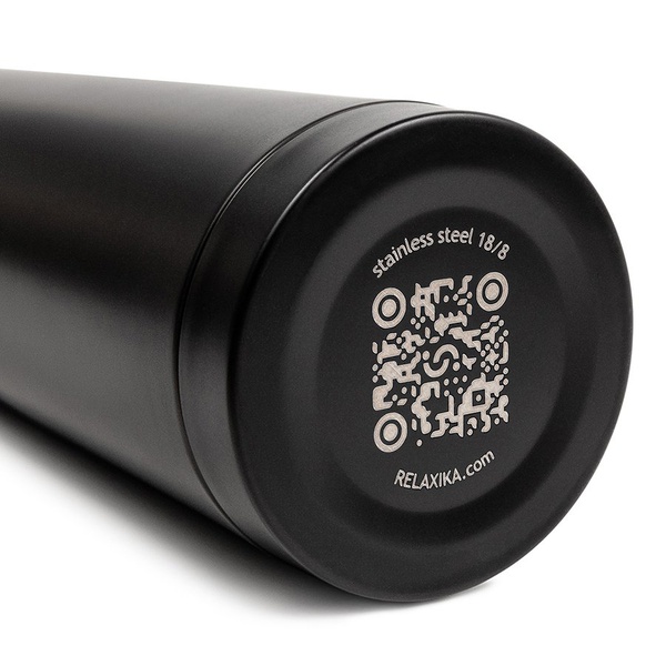 Термос Relaxika 101 чёрный, 1 л