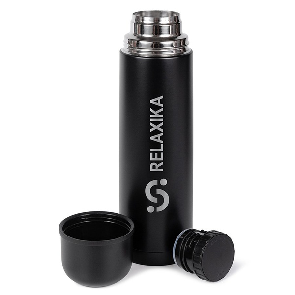 Термос Relaxika 101 чёрный, 1 л