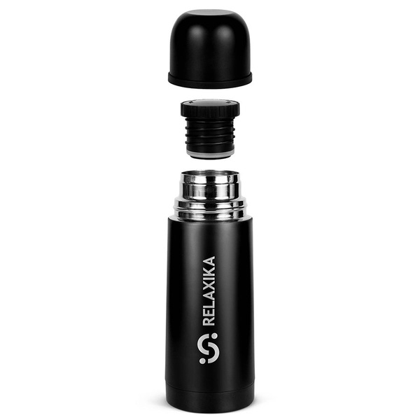 Термос Relaxika 101 чёрный, 0,35 л