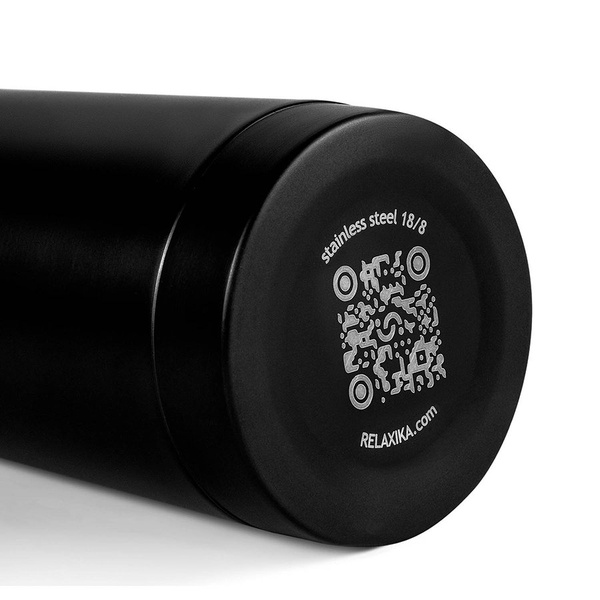 Термос Relaxika 101 чёрный, 0,35 л