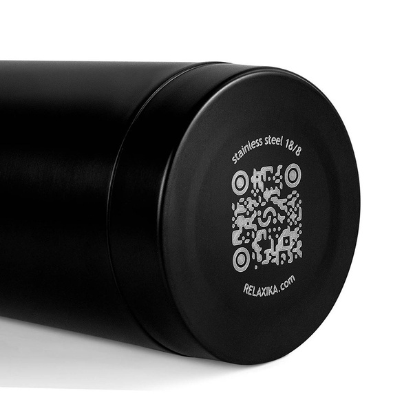 Термос Relaxika 101 чёрный, 0,5 л