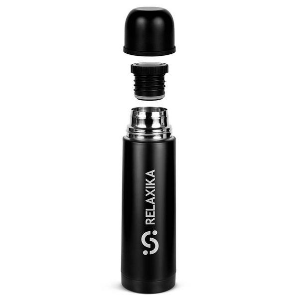 Термос Relaxika 101 чёрный, 0,5 л