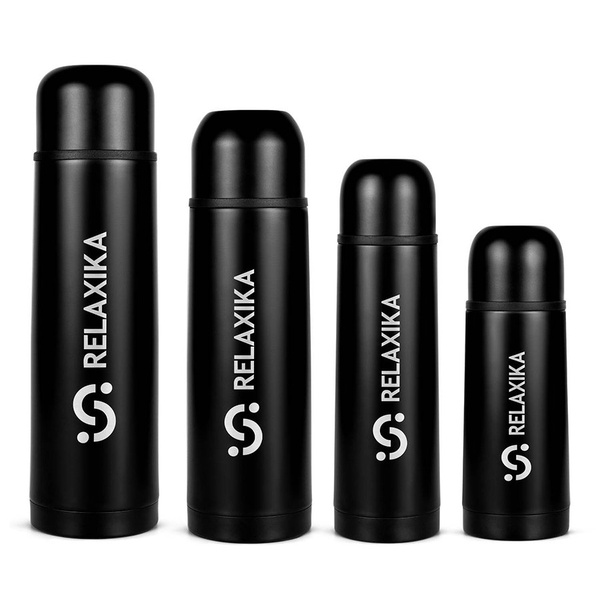 Термос Relaxika 101 чёрный, 0,75 л