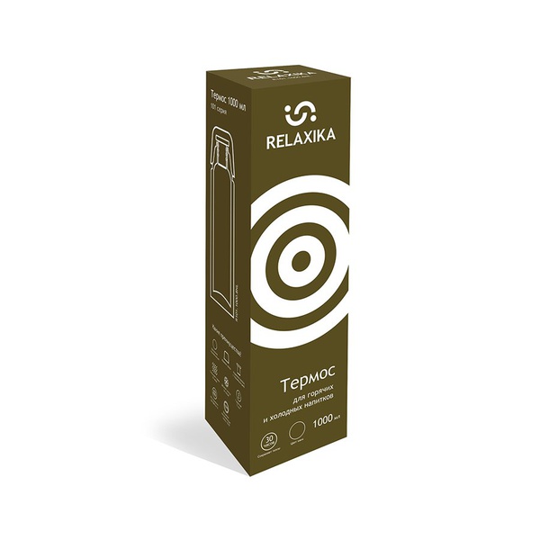 Термос Relaxika 101 хаки, 1 л