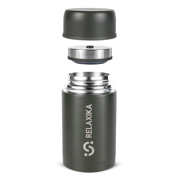 Термос для еды Relaxika 301 хаки, 1 л