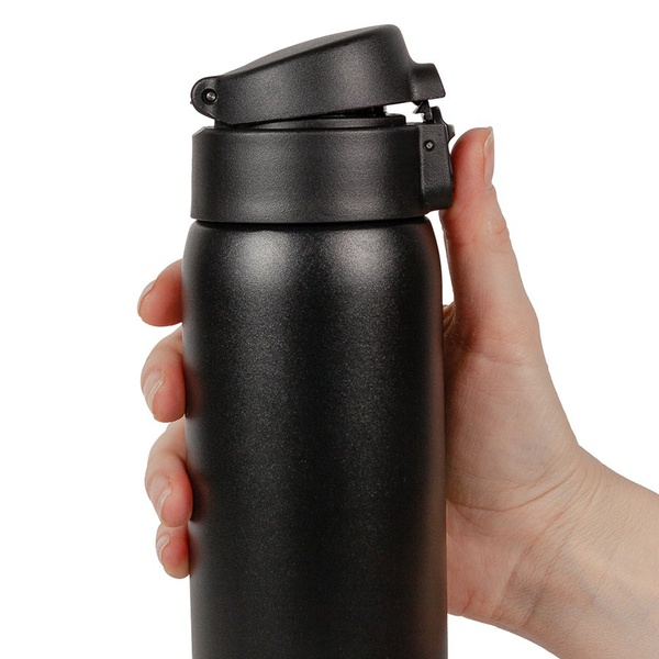 Термокружка Relaxika 701 чёрный, 0,48 л