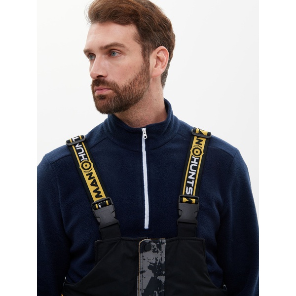 Костюм зимний Huntsman Elbrus КМФ192/чёрный, тк. Breathable