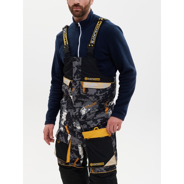 Костюм зимний Huntsman Elbrus КМФ192/чёрный, тк. Breathable