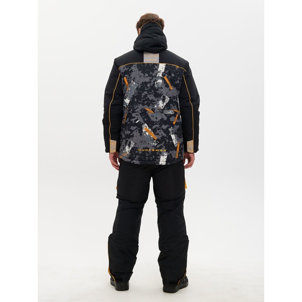 Костюм зимний Huntsman Elbrus КМФ192/чёрный, тк. Breathable