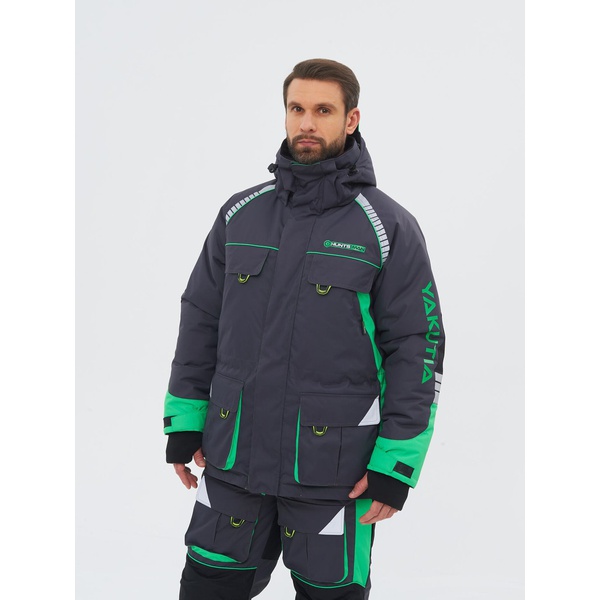 Костюм зимний Huntsman Yakutia (тк. Galaxy Breathable) Чёрный