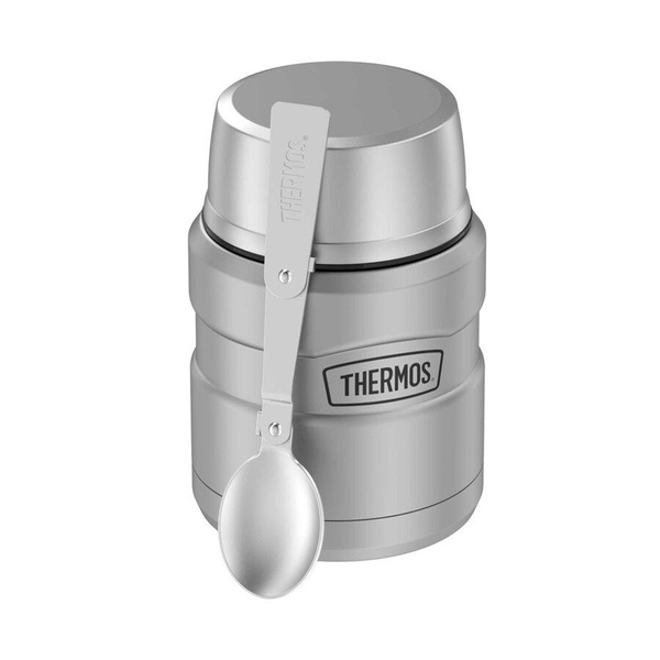 Термос для еды Thermos с ложкой SK3000 MMS стальной, 0,47 л