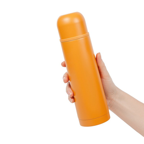 Термос Relaxika 101 жёлтый (без логотипа), 0,5 л