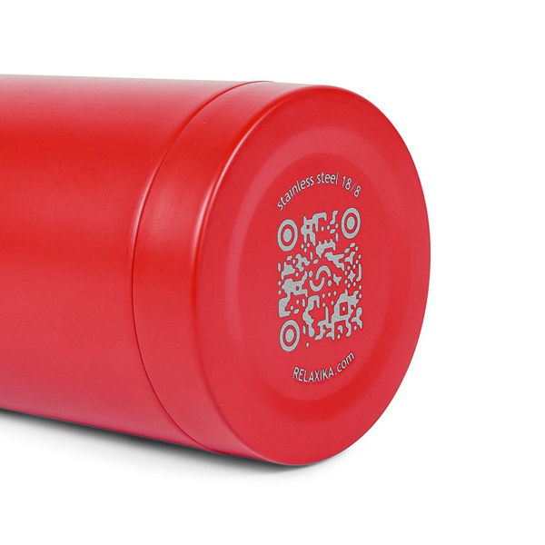 Термос Relaxika 101 красный (без логотипа), 0,75 л
